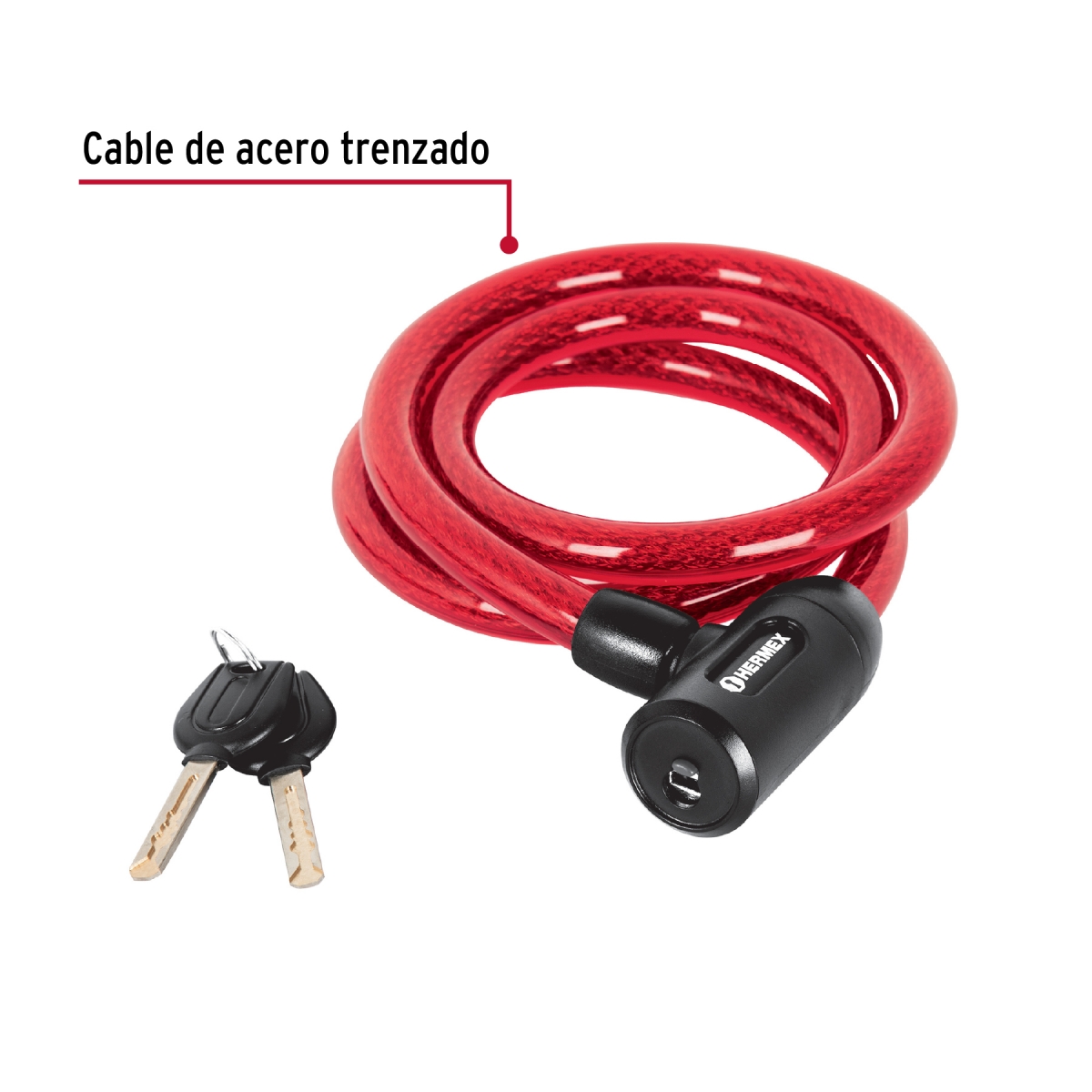 CANDADO DE CABLE HERMEX 43920 - Imagen 2