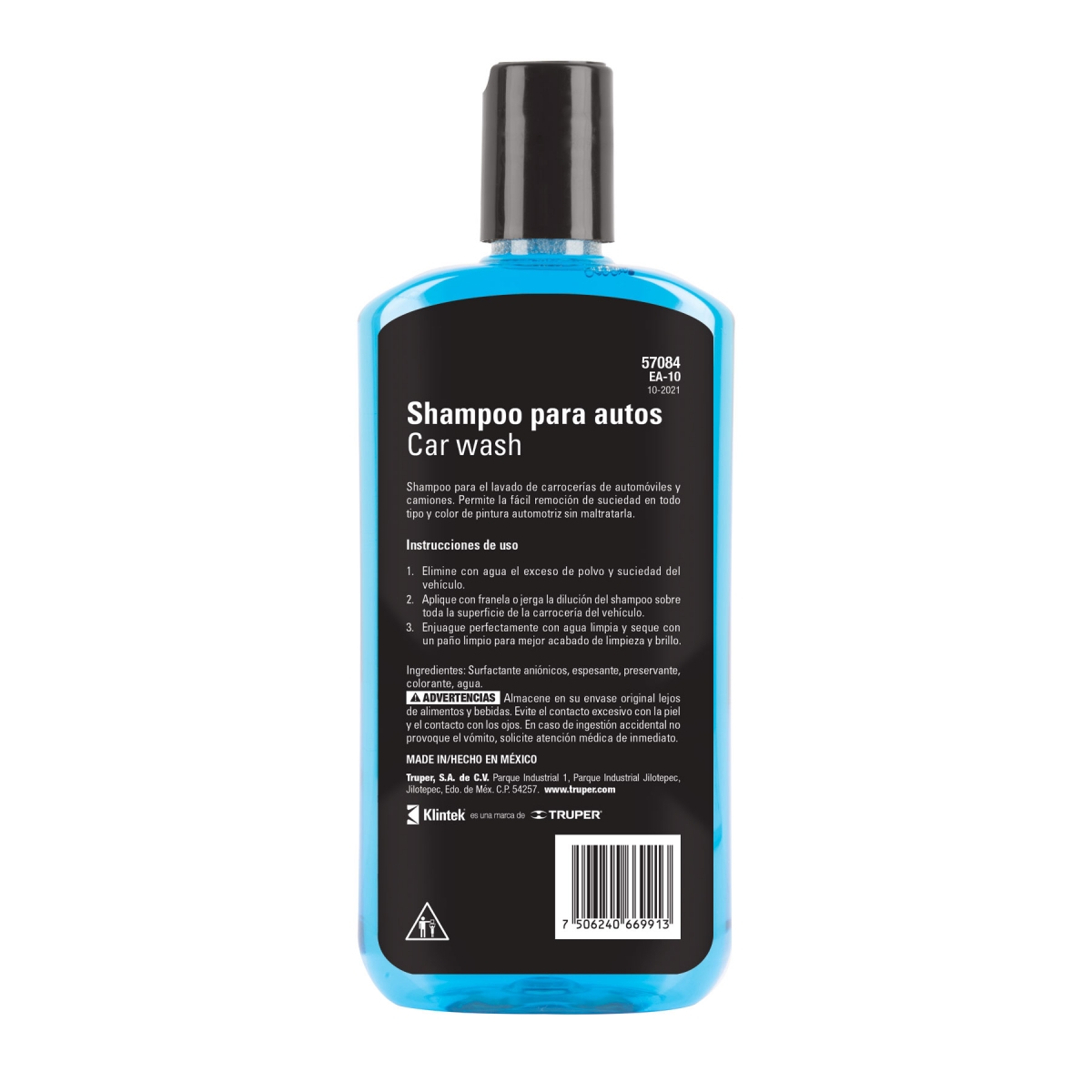 Shampoo para auto, 473 ml, Klintek - Imagen 3